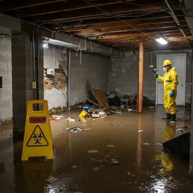 Flooded Basement Electrical Hazard in Hickman, KY Property